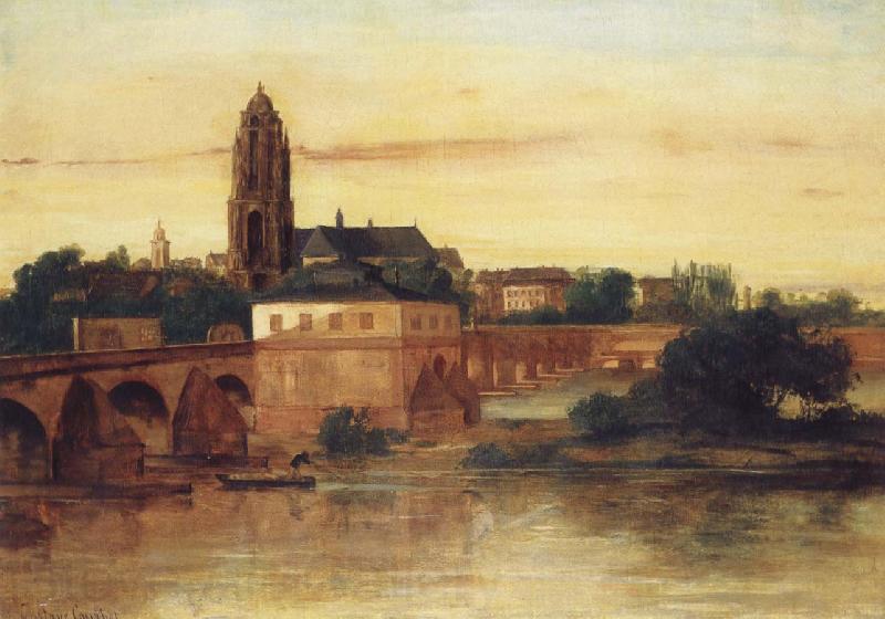 Gustave Courbet View of Frankfurt an Main Germany oil painting art